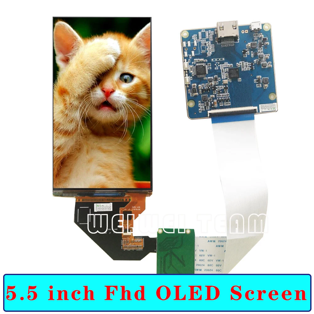 Фото 5 дюймовый OLED-дисплей AMOLED-модуль 1080x1920 1920x1080 FHD IPS экран плата драйвера MIpi H546DLB01.1