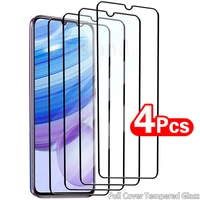 4pcs full tempered glass for xiaomi redmi note 8 9 10 pro screen protector for poco x3 pro nfc m3 f3 10t protective glass film