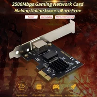 game pcie card 2500mbps gigabit network card 101001000mbps rtl8125b rj45 wired computer pci e 2 5g network adapter lan adapter