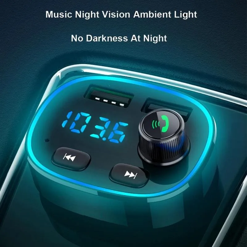 

Car MP3 Player Bluetooth Receiver Car Audio Dual USB Cigarette Universal Display Disk Lighter U Multi-function Digital Char S9U3