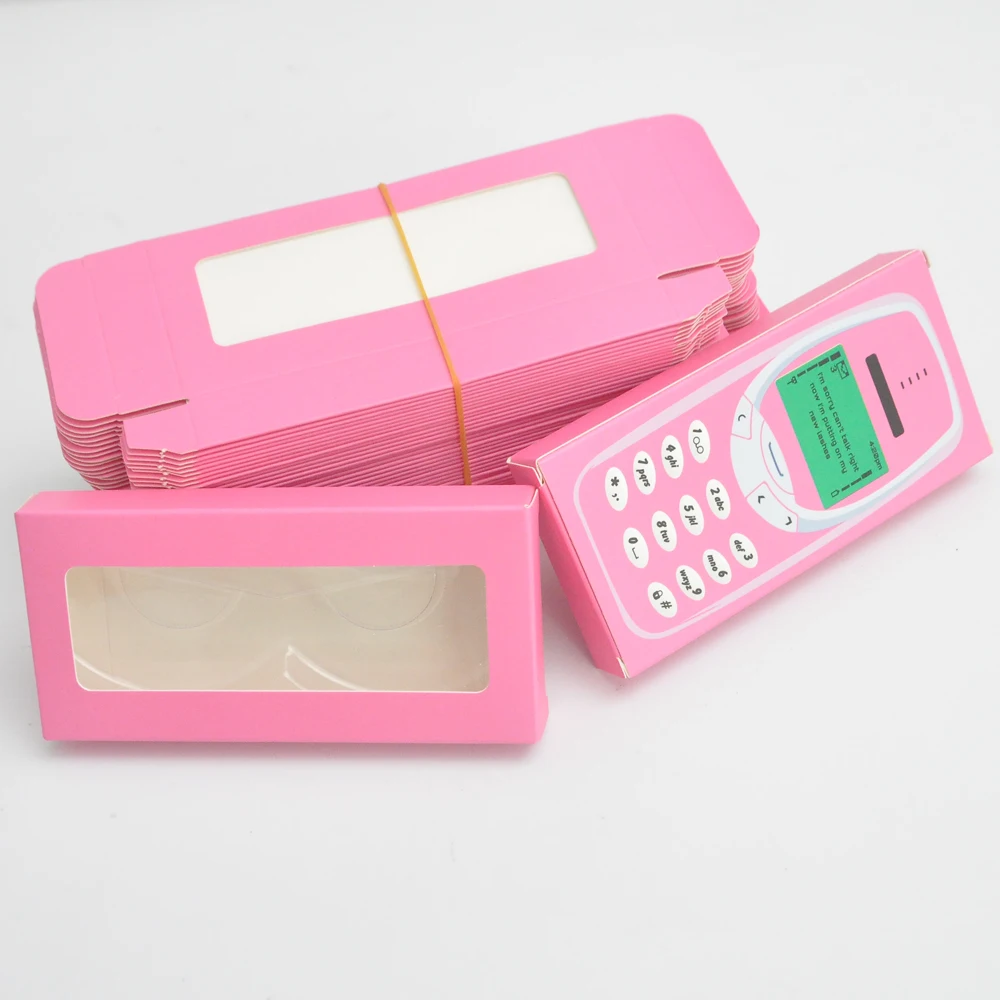 

Eyelash boxes wholesale rectangle cardboard 25mm mink eyelashes rose red makeup case lash cases packaging vendors fast shipping
