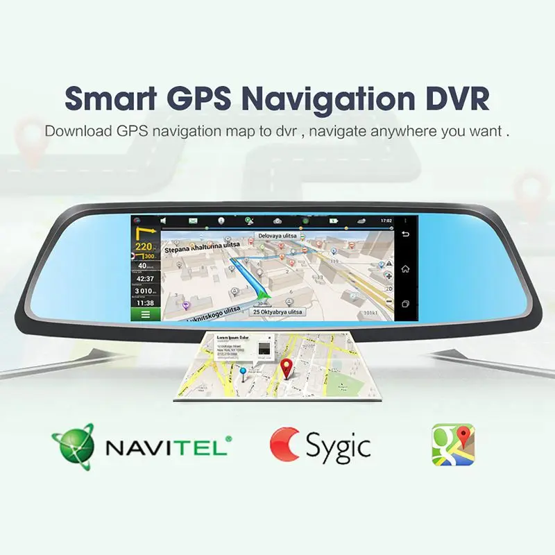 Мода 7 дюймов FHD 1080P Android 5 0 3G и WI-FI GPS навигации автомобиля Dvr Камера с