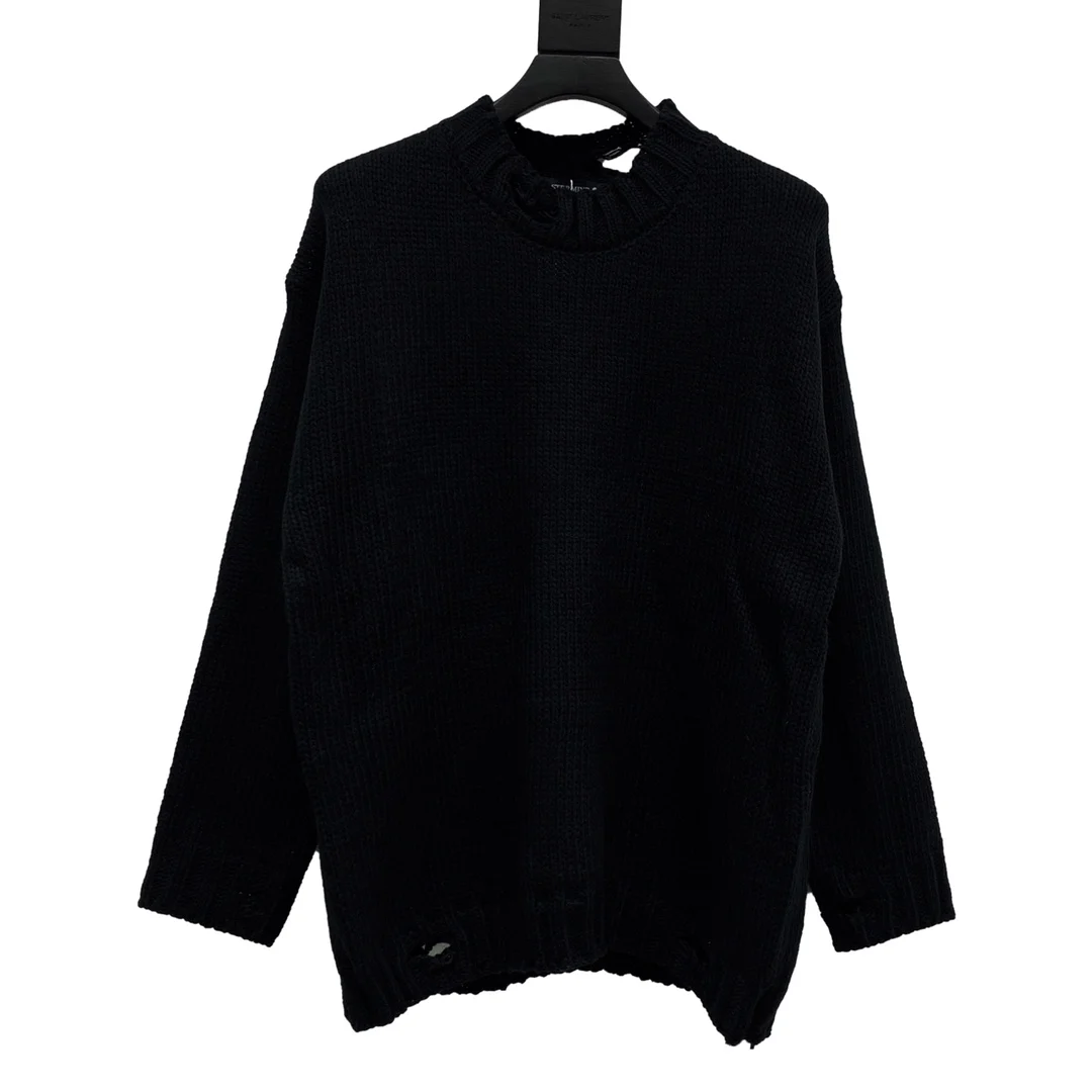 Мужской/женский/мужской свитер с вырезами 1:1 | Мужская одежда