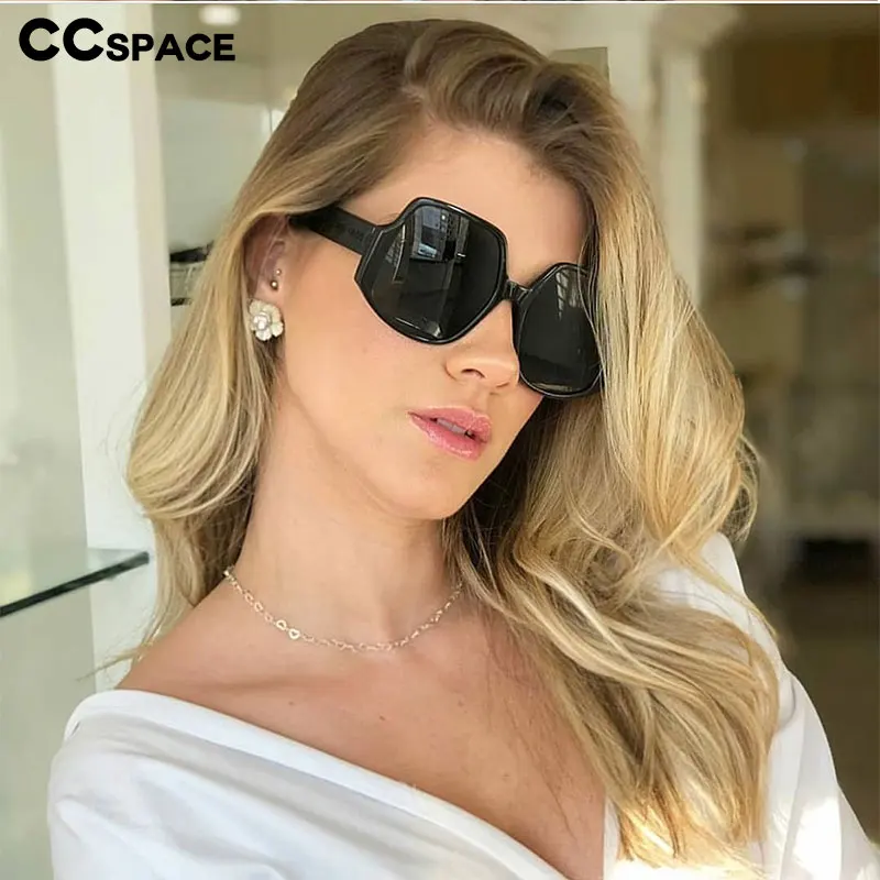 48189 негабаритные многоугольные солнцезащитные очки для мужчин и женщин Модные