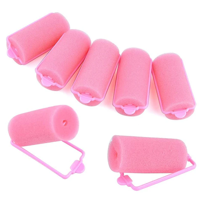 12 шт./упак. Пряжка мягкая губка пены Плойка для завивки волос легко Щипцы укладки