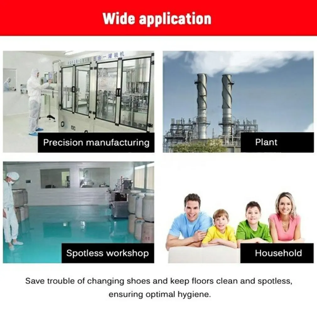 

Non-woven Fabric Disposable Shoes Covers with Elastic Band Breathable Dust-proof Thickened Anti-slip Anti-static Shoe Covers