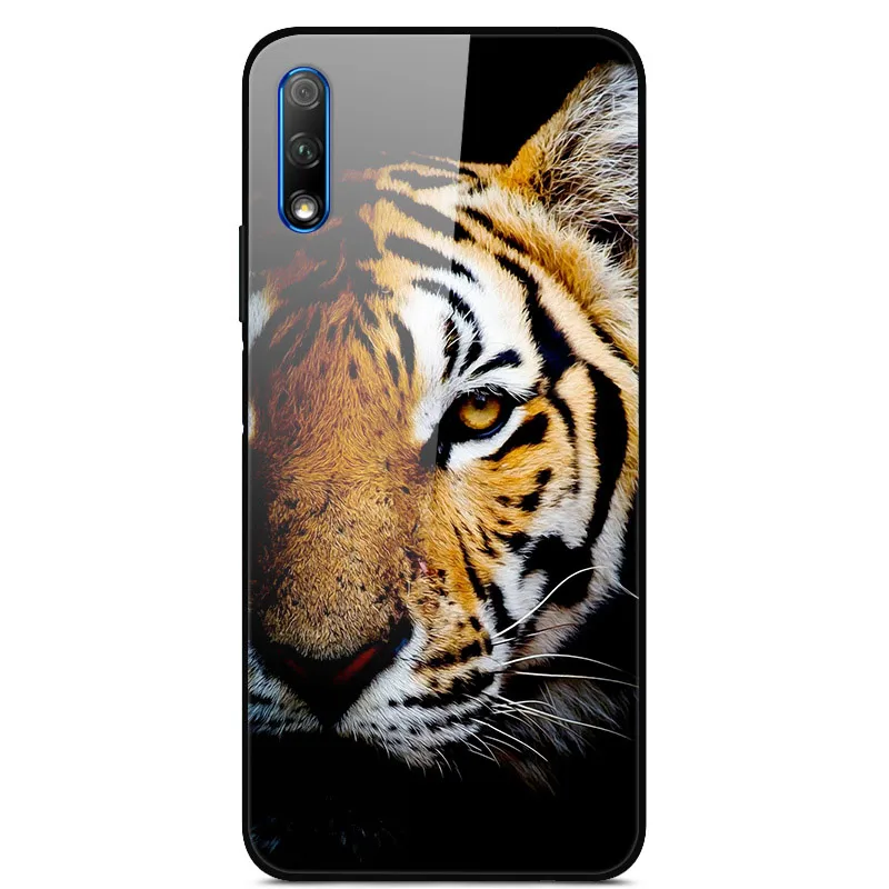 Роскошный чехол для huawei Honor 9X, чехол из закаленного стекла, силиконовый чехол для телефона huawei Honor 9X X9 9 X, чехол s для Honor 9X - Цвет: 36