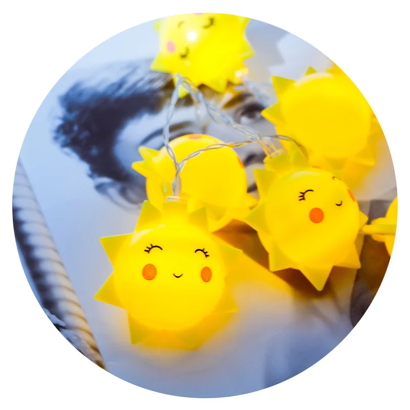 Гирлянда светодиодная в форме солнца 1 5 м 10 светодиодов|Осветительные гирлянды| |