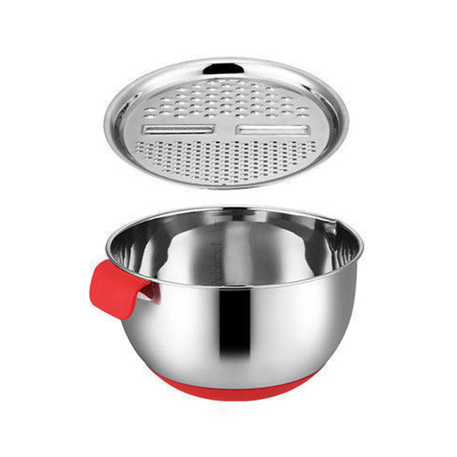 

Multifunctional Stainless Steel Basin Convenience Salad Maker Bowl with Drain Basket For Cooking Prepping HVR88