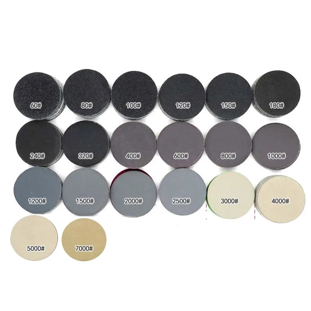 

125mm 5'' Inches Dry & Wet Sanding Discs Grit 1000 /2000 /3000/ 4000/5000 Hook Loop Sandpaper Round Sandpaper Disk Sanding Sheet