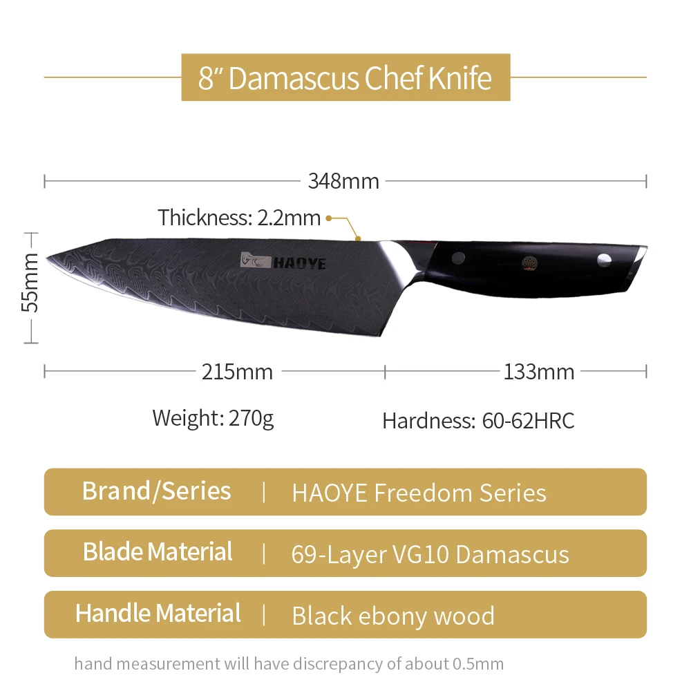 Поварской нож из дамасской стали vg10 японские мастерские кухонные ножи kiritsuke 67