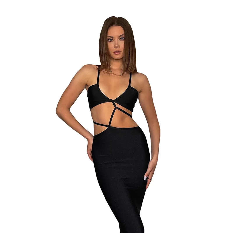 

Women Dress Summer 2021 Beach Outfit Swimsuit Plus Sizes Cover Up Hollow Out New Design Package Slim Female Print Polyester