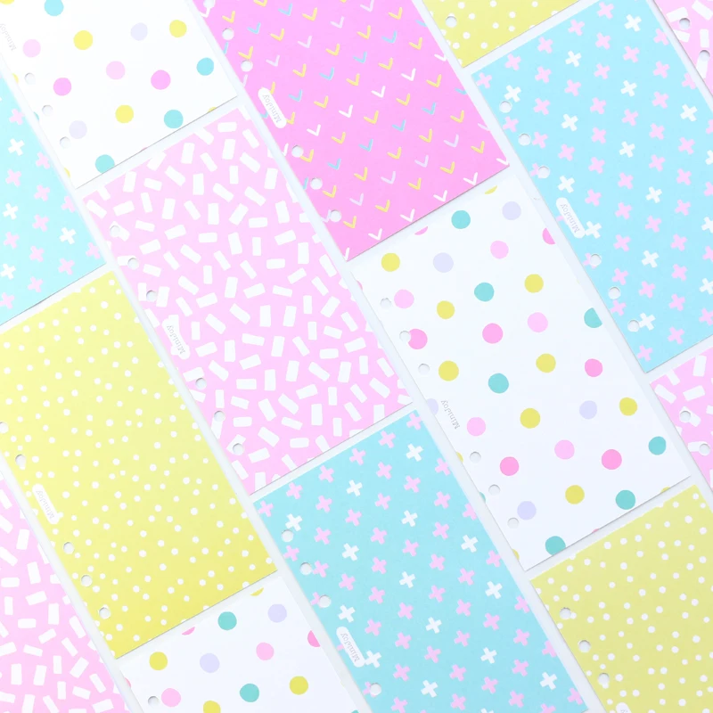 Domikee красочные украшения индексный разделитель для 6 связующее кольцо