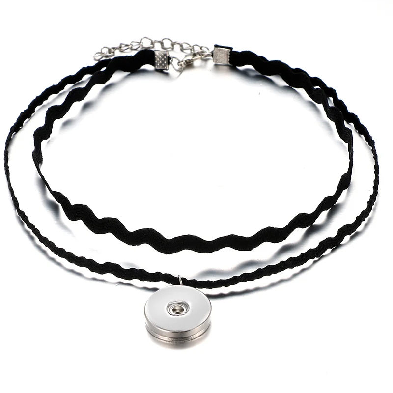 Модный простой черный бархатный ошейник ожерелье в стиле фанк 33 см браслет