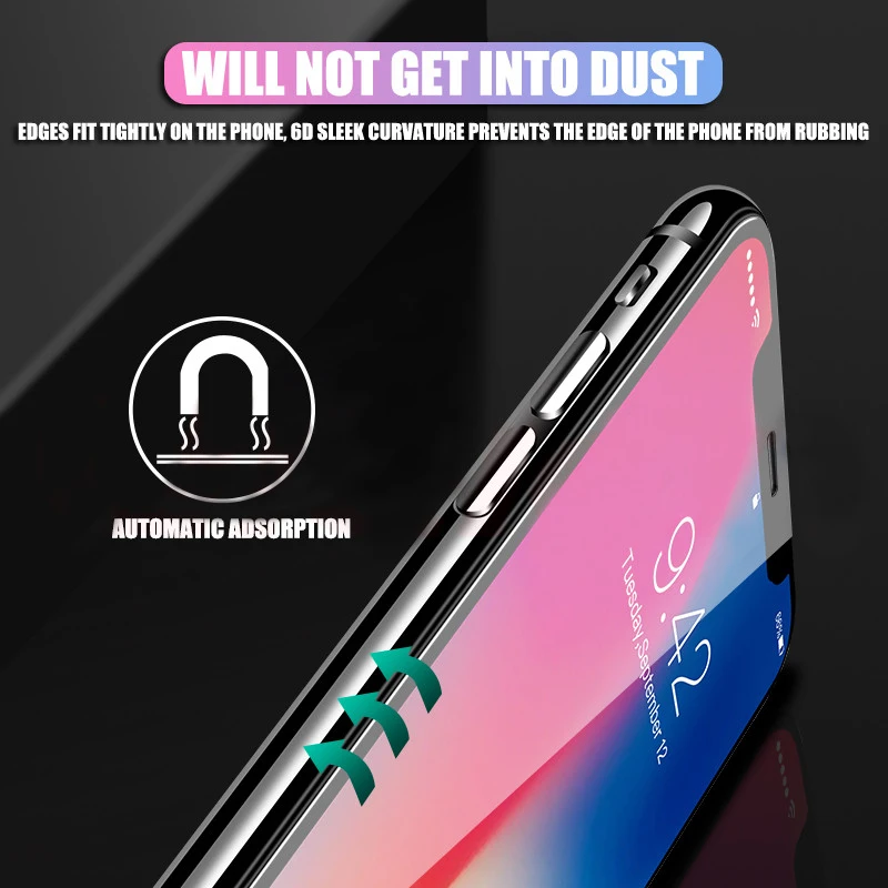 

TeoYall Full Coverage Protective Glass for iPhone 12 Mini 11 12 Pro Screen Protector on iPhone X XR XS Max Tempered Glass Film