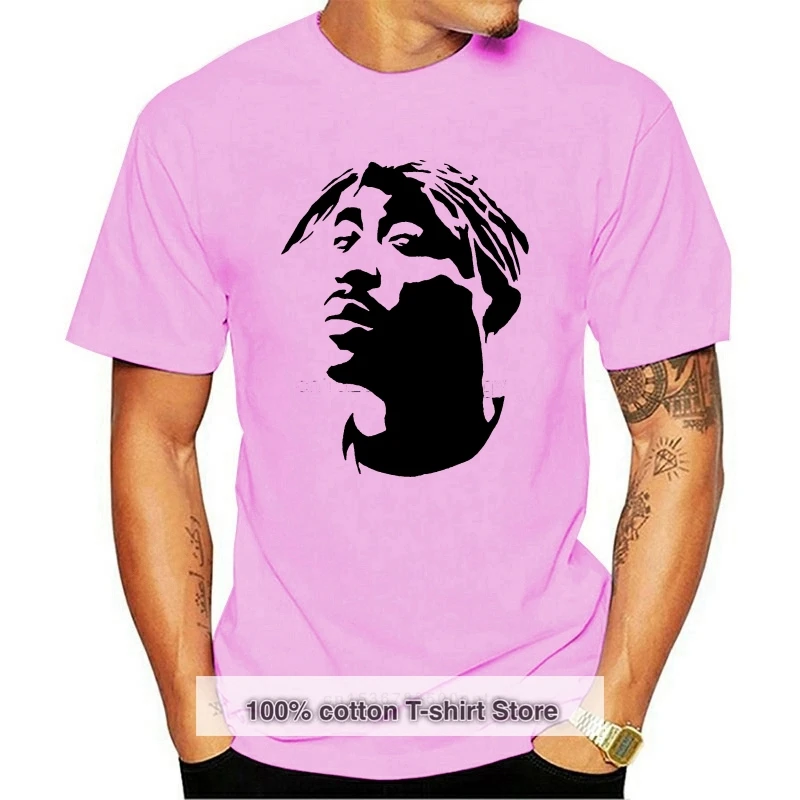 

Brand 2Pac Silhouette T-Shirt Summer 2020 Men Short Sleeve T-Shirt