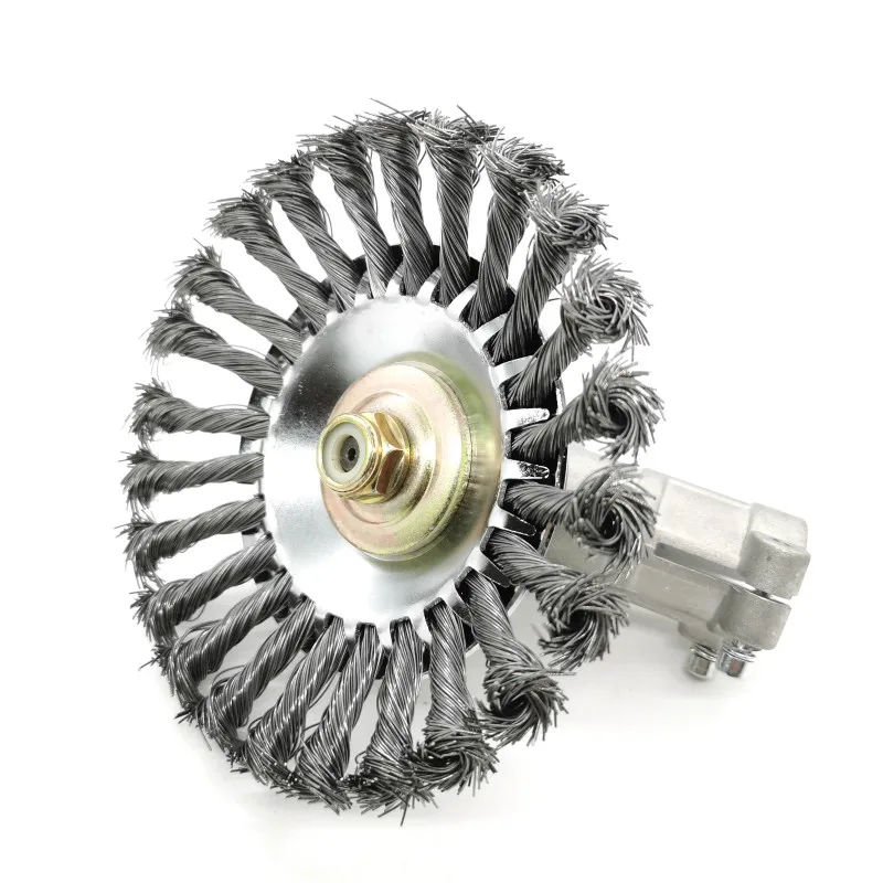 Новая Головка триммера для травы стальная проволочная колесная щетка сплав
