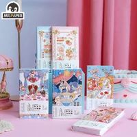 mr paper 6 designs 196 pagesbook cartoon style spring cherry series creative cute students hand account diy decor notebooks