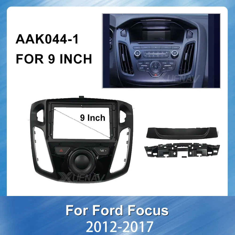

2 Din Car Radio For FORD FOCUS 2012-2017 Fascia Audio Fitting Adaptor Dash Trim Kits Panel for Ford Dash Kit Installation Frame