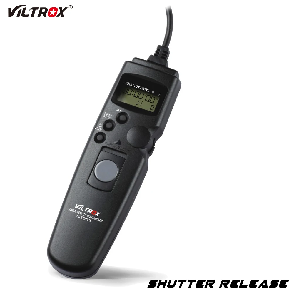 Viltrox EOS 1D X камера ЖК Таймер Пульт дистанционного управления спуска затвора кабель