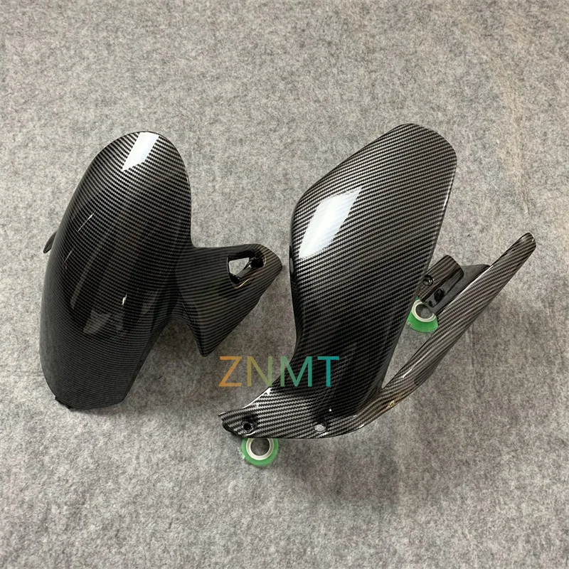 Parafanghi anteriori e posteriori per moto parafango anteriore paraspruzzi adatto per Ducati Panigale V4 v4s 2018 2019 2020 ABS fibra di carbonio