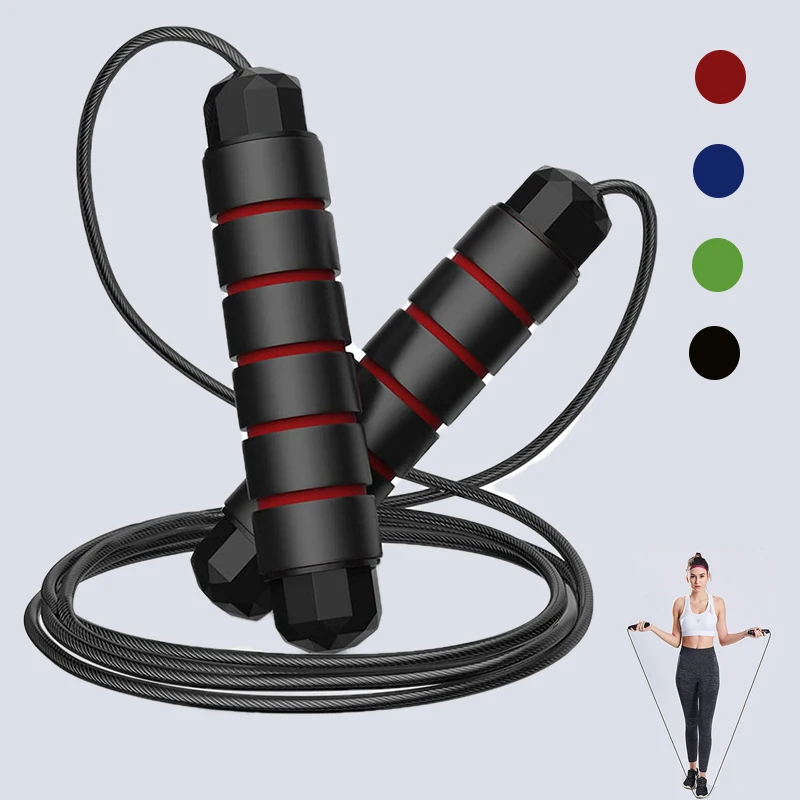

2.8M Bearing Adjustable Skipping Rope Without Tangles Fast Wire Cord Lose Weight Train Suitable for Home Gym Temper for All Ages