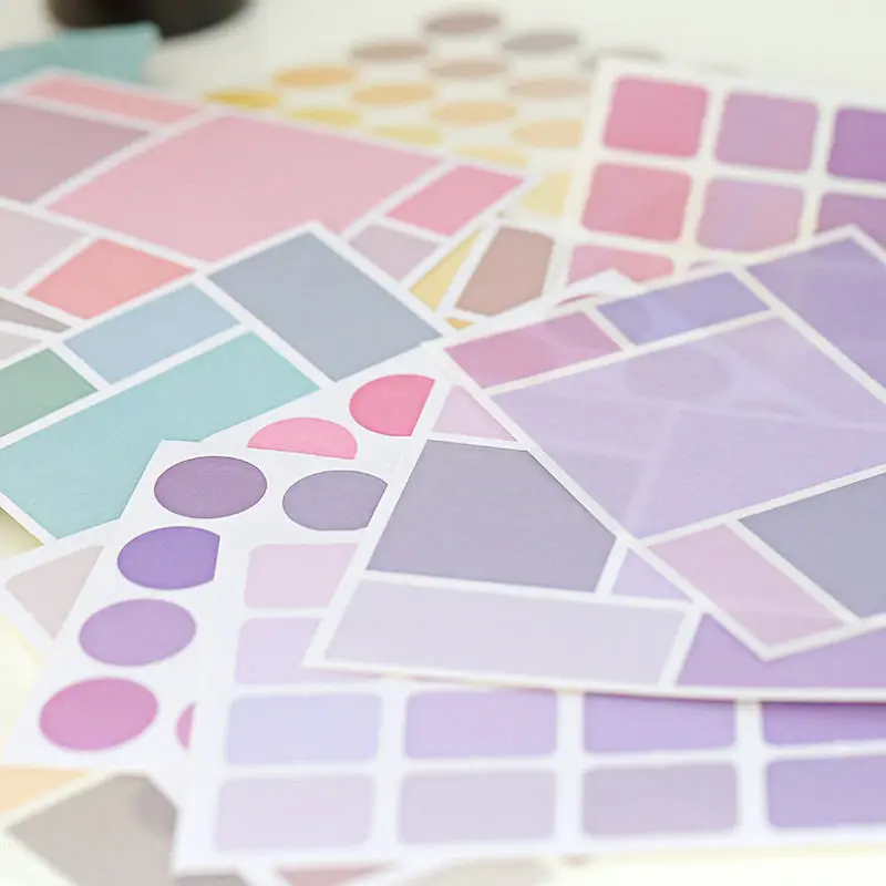 Альбом для скрапбукинга сделай сам Квадратные хлопья наклейки дневника планера