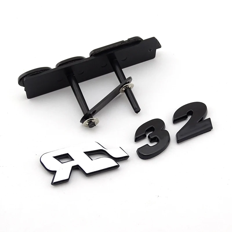 R32 логотип автомобиля гриль 3D хромированная Автомобильная наклейка для гольфа