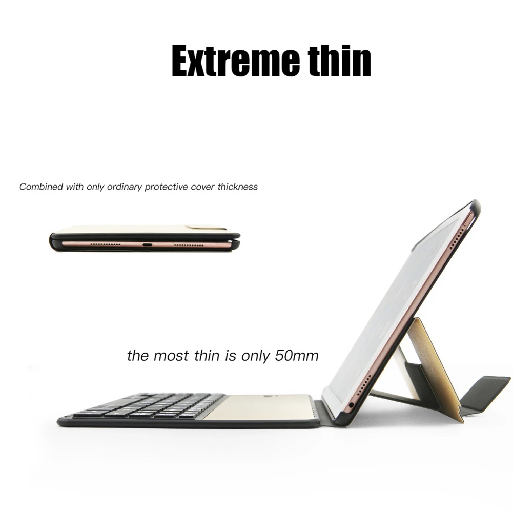 

For iPad Air / Air 2 / Pro 9.7 2017 / New iPad Bracket Shockproof Case Cover With Bluetooth Keyboard Wireless UltraThin Keyboard