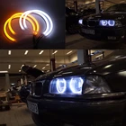 Хлопковый головсветильник свет Halo Angel Demon Eyes Kit для BMW 3 серии E30 E36 M3 333i 325i 323i 316i 318i 325td 1982-2000 angel eyes светильник