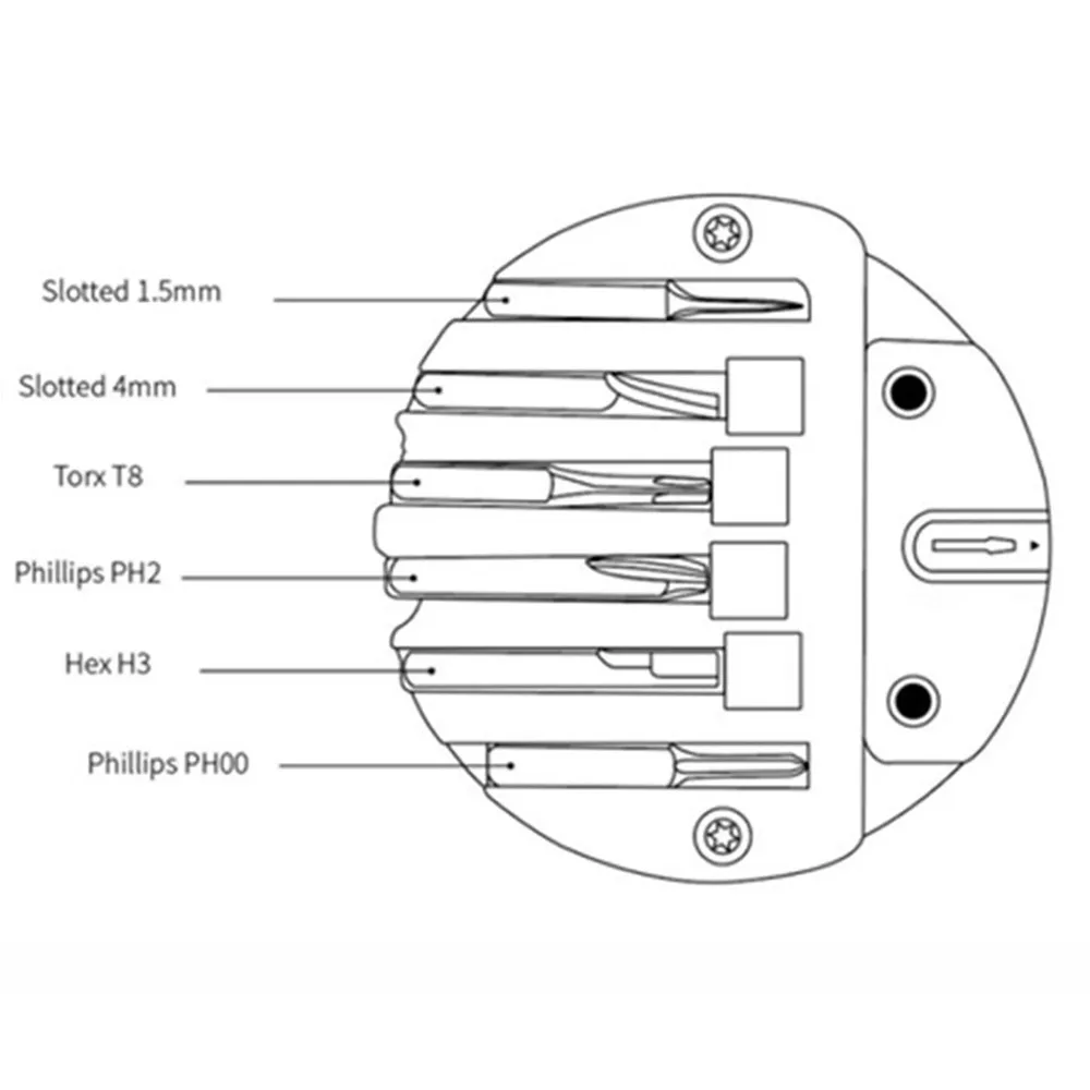 

Foldable Slit Screw Cutter Folding Screwdriver EDC Multi-Function Gadget Watch Eyeglasses Frame Maintenance Mini Coin Round