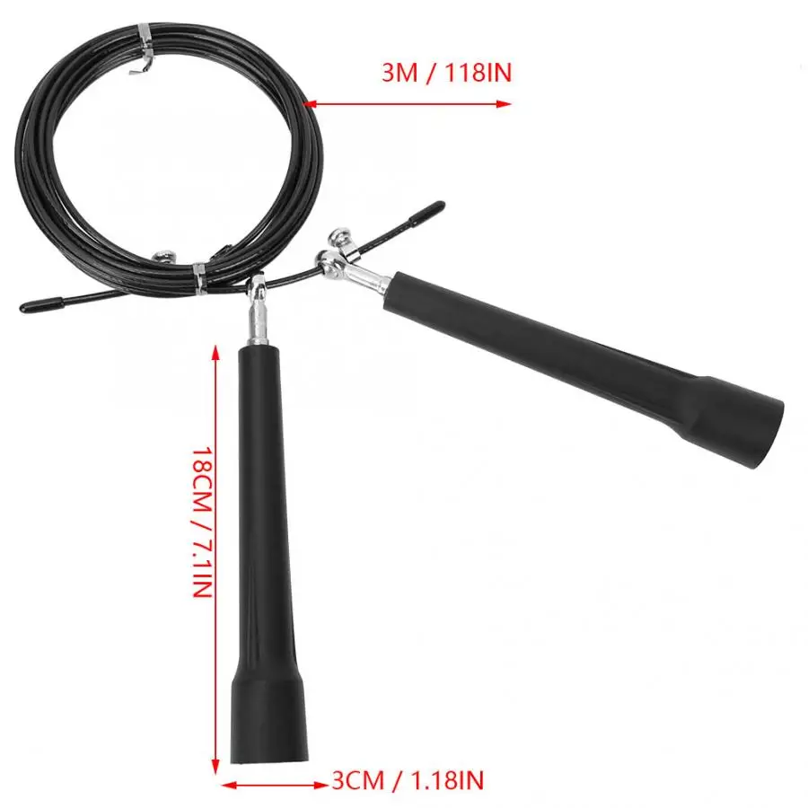 Прыжки стальной проволоки Скакалка упражнения тренажерный зал тренировка