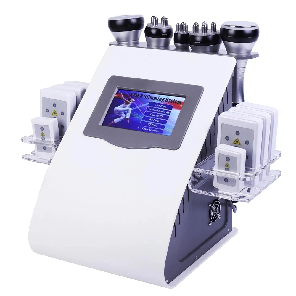 

Professional Maquina Cavitador RF 40 K Lipo 6 En 1 Kim 8 Multipolar Vacum Ultrasound Cavitation Machine Slimming 40k Cavitat