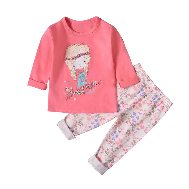 SAILEROAD милая детская пижама принцессы для девочек хлопковый пижамный комплект
