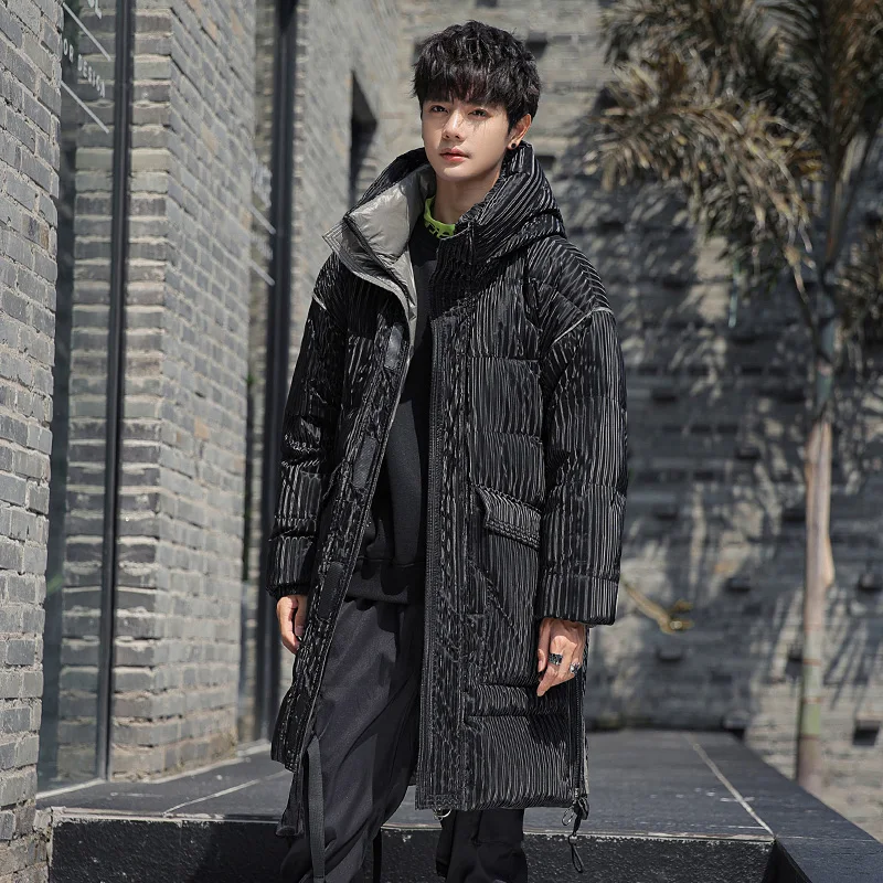 Profile down Jacket Men's Mid-Length New Winter Thick Coat Warm Parka Trend men winter jacket  jacket men