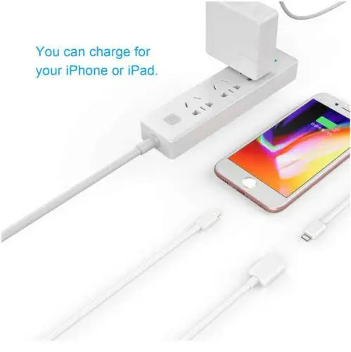 8 Pin типа папа к женскому удлинитель Кабель для передачи данных iPhone 6 7 Plus