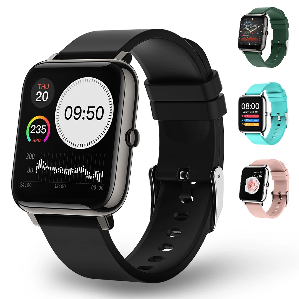 

2021 New Fashion Men Smart Watch IP67 Waterproof Fitness Tracker Sport Heart Rate Monitor Full Touch Women Smartwatch for Sports