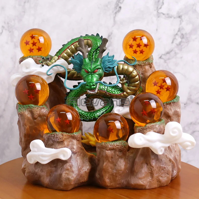 dbz shenron 7 stars crystal balls mountain stand collectible statue figure model toy free global shipping