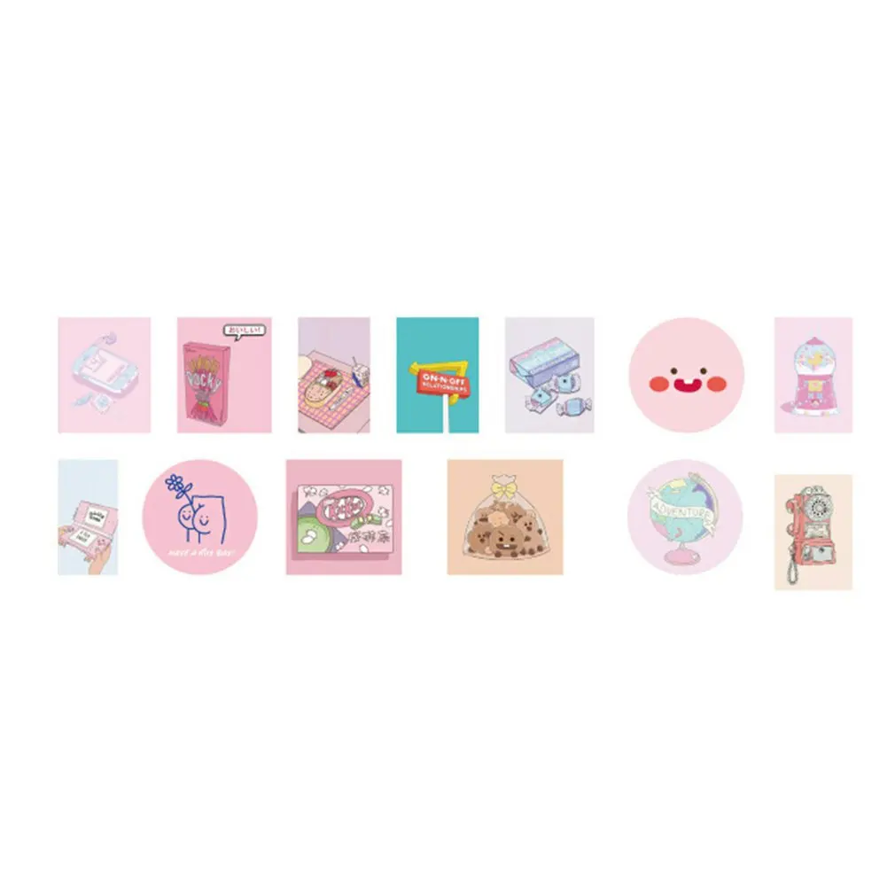 Милые наклейки в коробках с героями мультфильмов для девочек авокадо