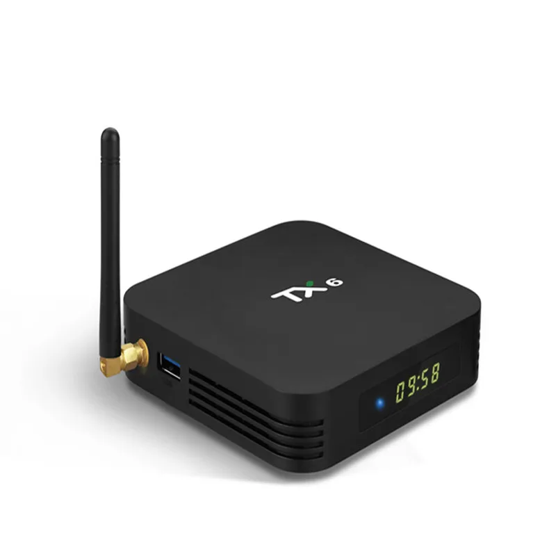 Смарт-ТВ Tanix caixa tx6 android 9 0 4 ГБ 64 5 8 ГГц Wi-Fi allwinner h6 четыре ядра usb 3 bt4.2 4k медиаплеер google