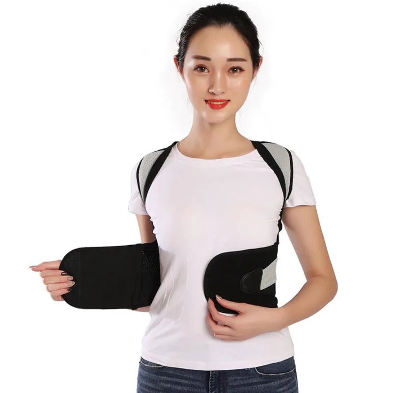 Корректор осанки для спины ребенка с 2 стальными пластинами поддерживающий