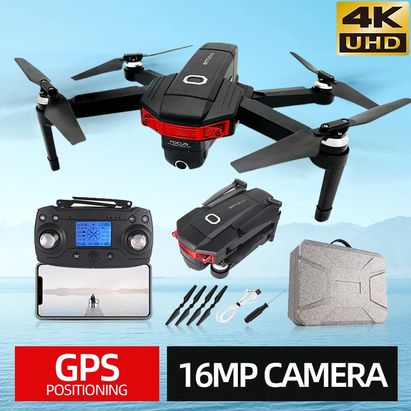 Funtogether дроны 4k hd камера Дрон gps с камерой Оптический складной Профессиональный