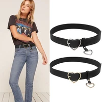 fashion women belts heart shaped thin sweetheart buckle with adjustable ladies cute high quality punk women belts