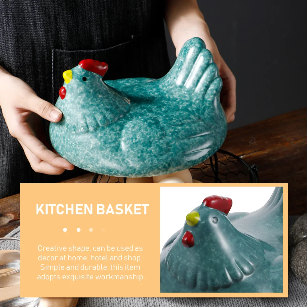 

1pc Personalized Fruit Vegetable Storage Holder Chicken Shaped Egg Basket