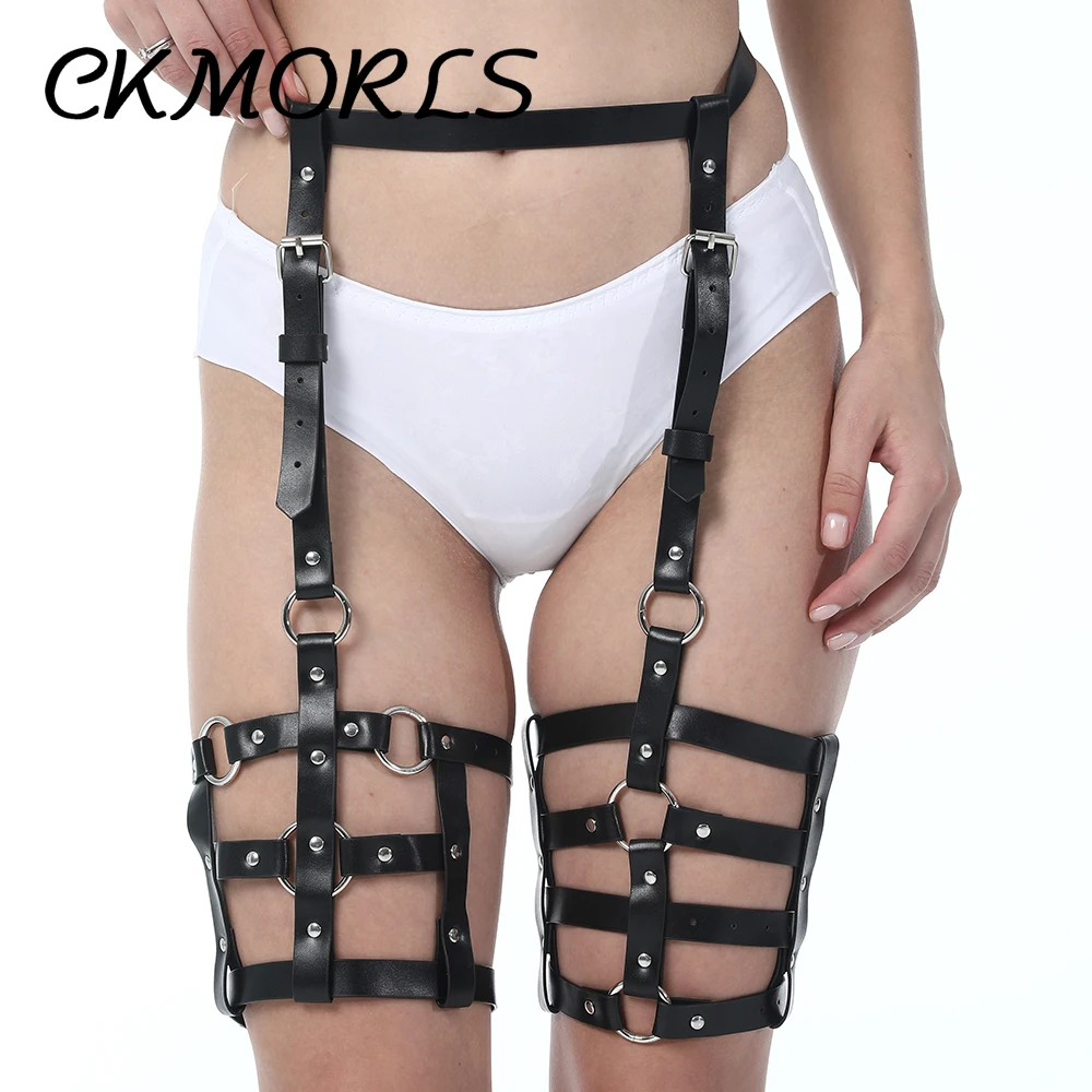 CKMORLS Sexy Bdsm Bondage Women Leather Harness Belt Garter Goth Chest Strap Sexy Sex Toys Lingerie Costumes Suspender Erotic