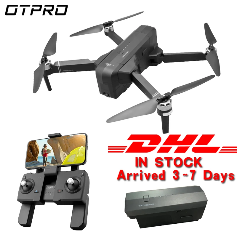 Беспилотник OTPRO 4K GPS с Wi-Fi FPV камерой бесщеточный Квадрокоптер складной Дрон RC Мини