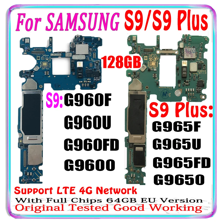 Пластина для Samsung Galaxy S9 G960F G960U G960FD Plus G965F G965U G9650 G9600 6 ГБ ОЗУ + 64 Гб 128 ГБ|Антенны