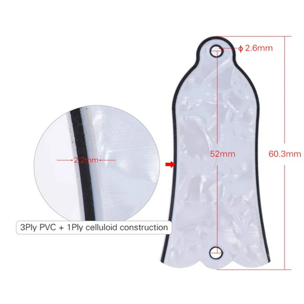 2 отверстия в форме колокольчика крышка стержня пластина прокрутки для Gibson LP SG