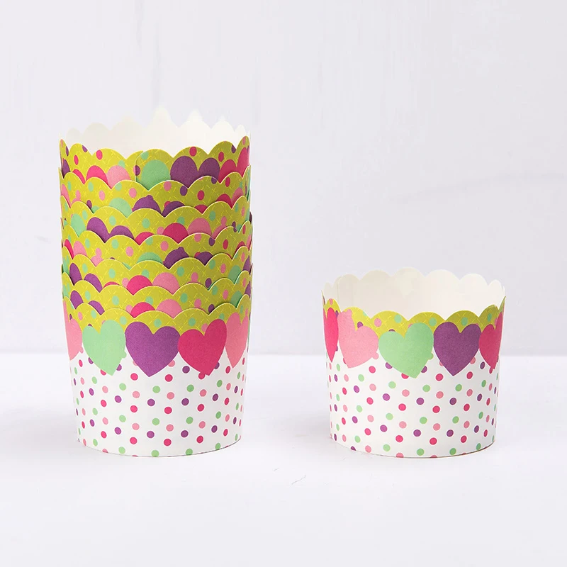 Круглая Бумажная чашка для выпечки тортов форма неприлипающая коробка бумажный