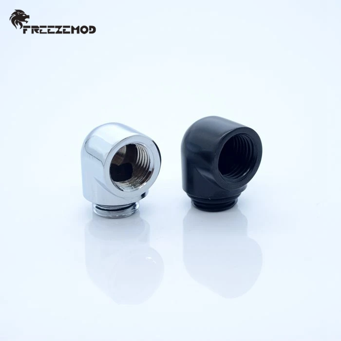 FREEZEMOD G1/4 ''резьба 90 градусов переходник для фитинга водные адаптеры охлаждения компьютера pc Кулер фитинг. NYWT-S90